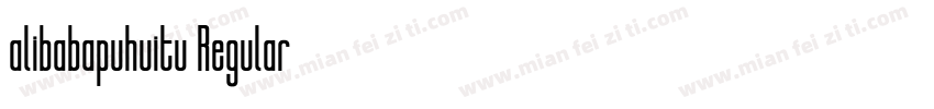 alibabapuhuitu Regular字体转换